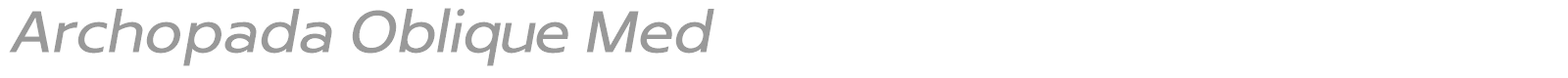 Archopada font preview